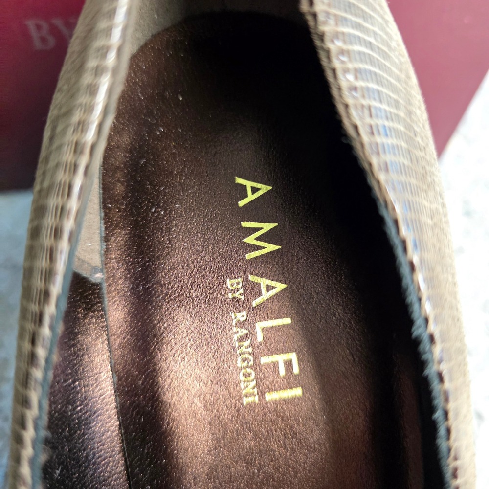 Amalfi Taupe Textured Heels - Picture 6 of 9